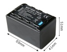 Vw-vbd58e-k攝影機電池, panasonic松下vw-vbd58e-k batteries