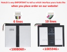 Verizon ellipsis 10 qtair7筆記本電池, 原裝mcnair verizon ellipsis 10 qtair7 2-cell laptop batteries
