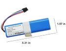 P2051-4s1p-zm機器人電池, dreame追覓p2051-4s1p-zm 6-cell batteries
